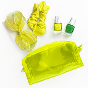Trousse néon jaune - Ananas et Pastèque