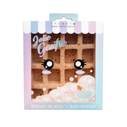 Eponge de douche gaufre