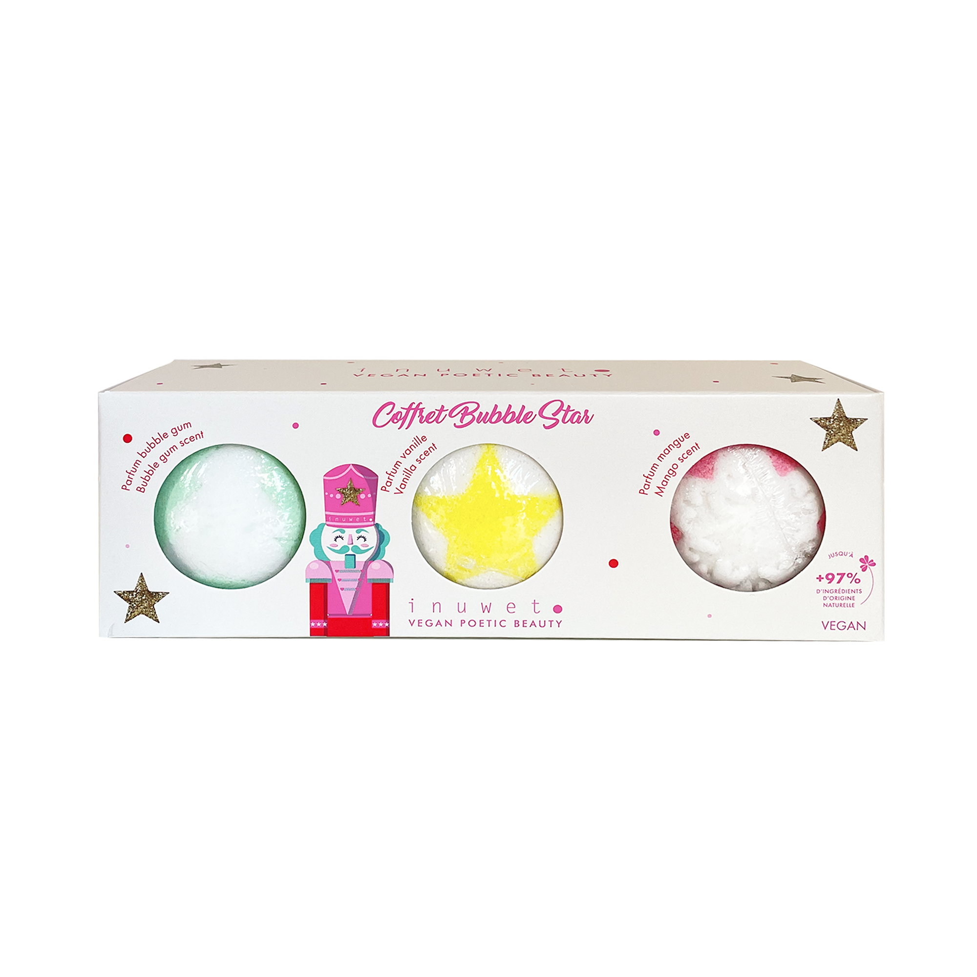 BUBBLE STAR - 3 Boules de bain effervescentes