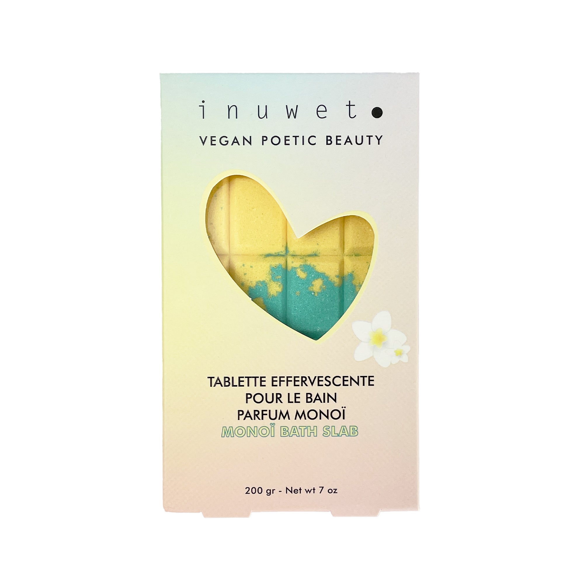Tablette de bain effervescente jaune - Monoï