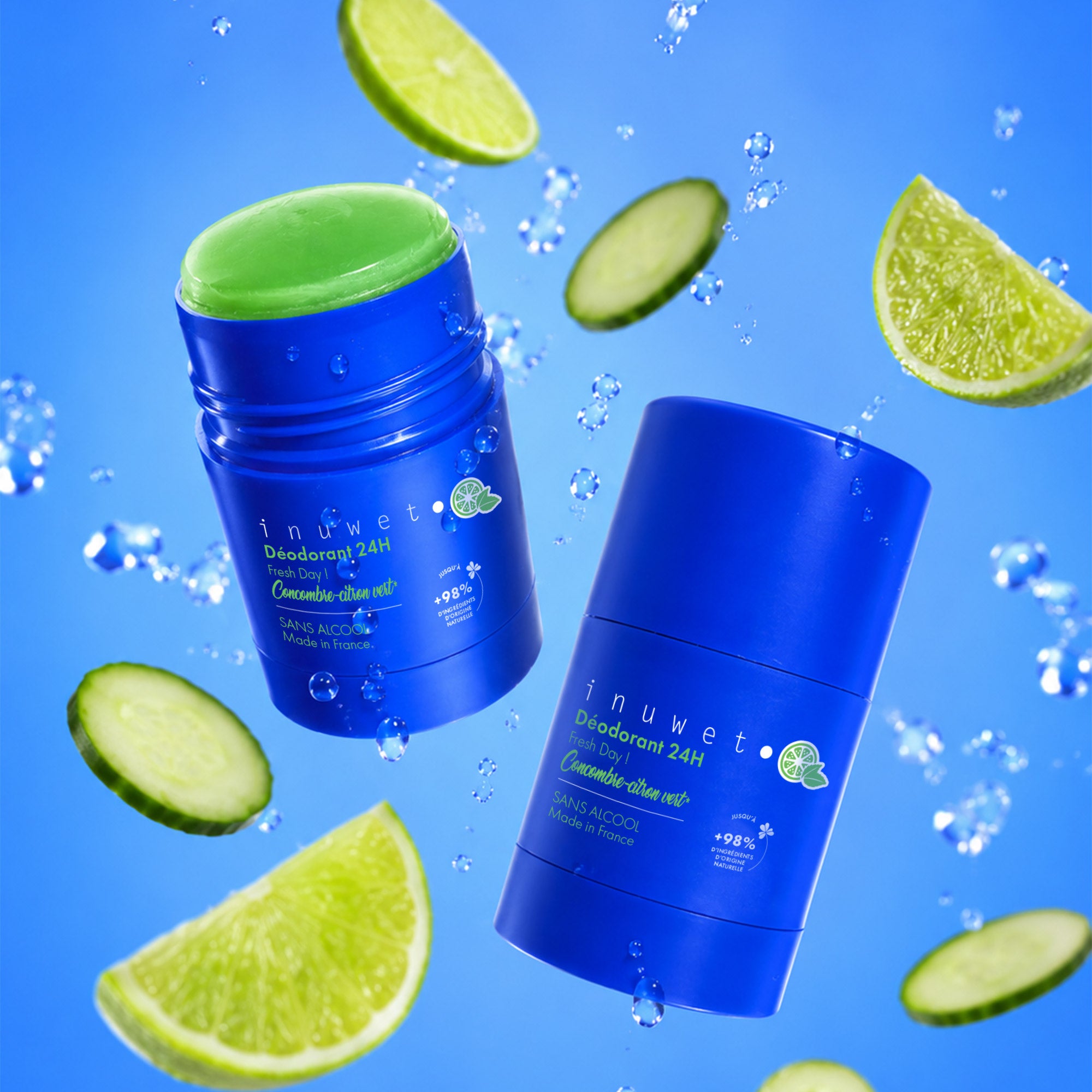 Déodorant Fresh Day - parfum concombre citron vert