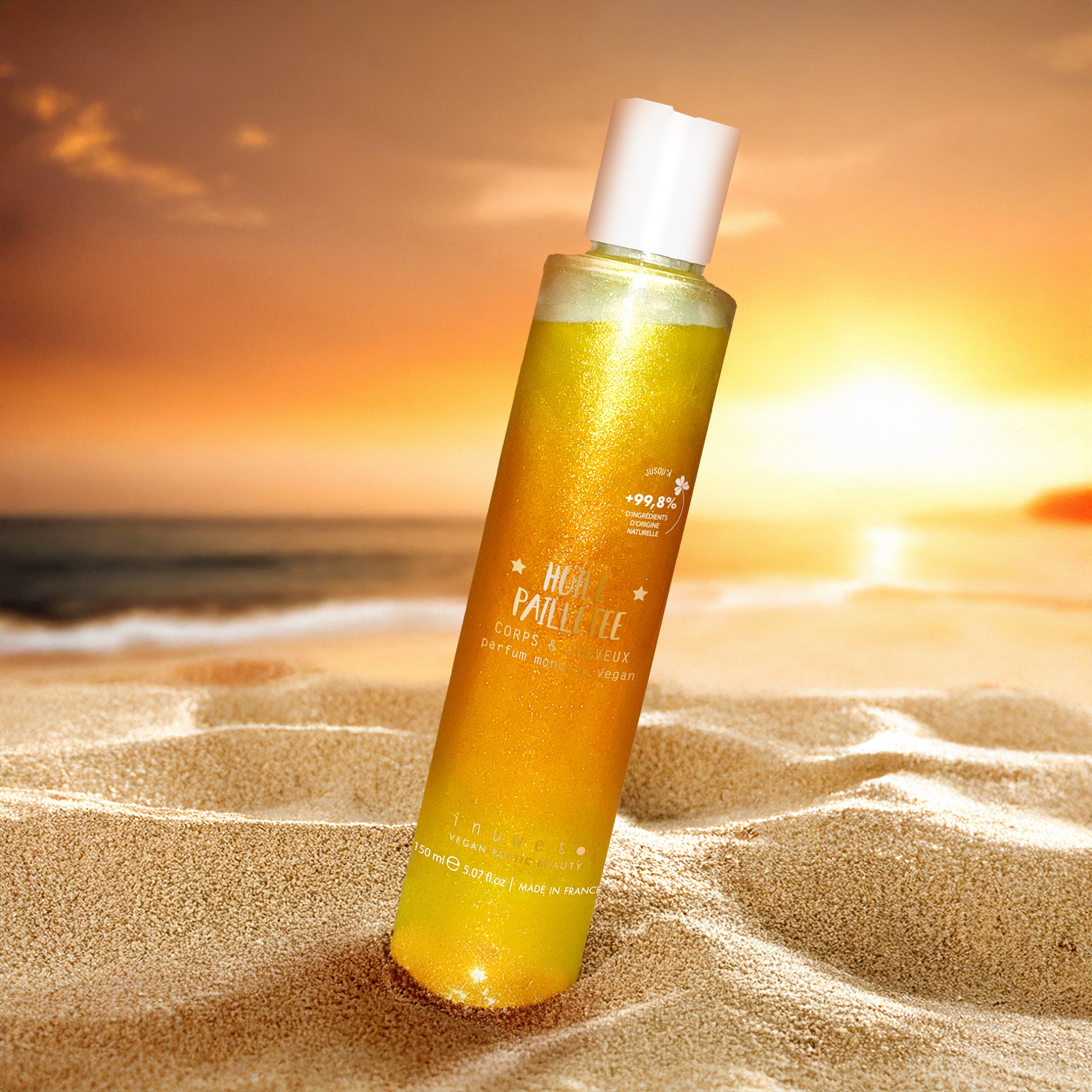 Huile pailletée parfumée - Monoï