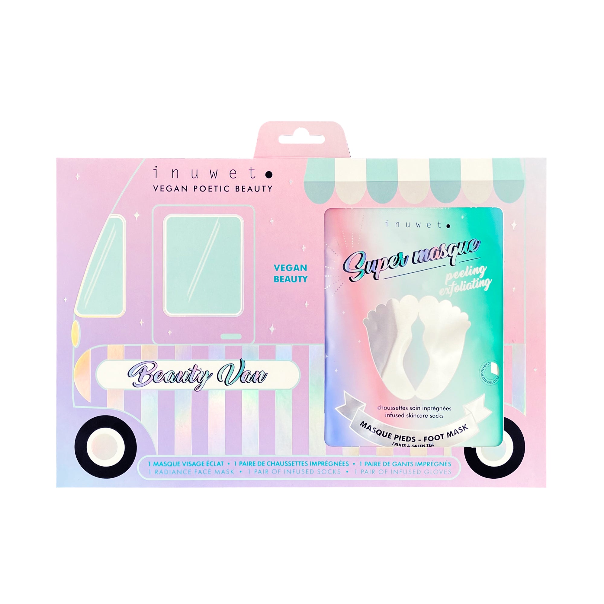 Beauty Van - Coffret masques licorne cheveux et visage detox
