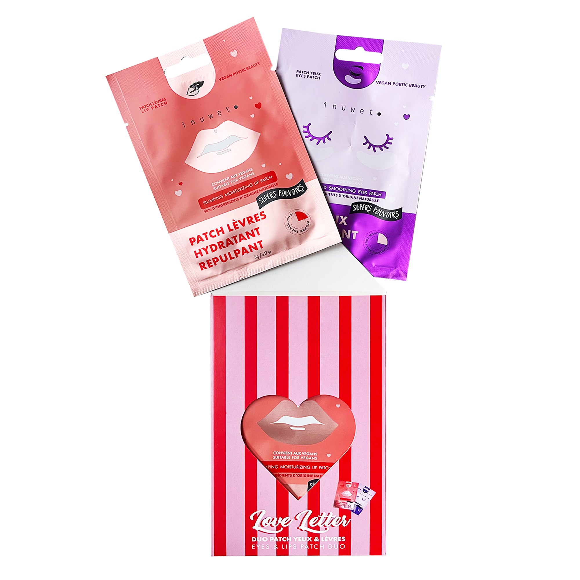 Coffret Love Letter - Patch en bio-cellulose pour les lèvres et les yeux