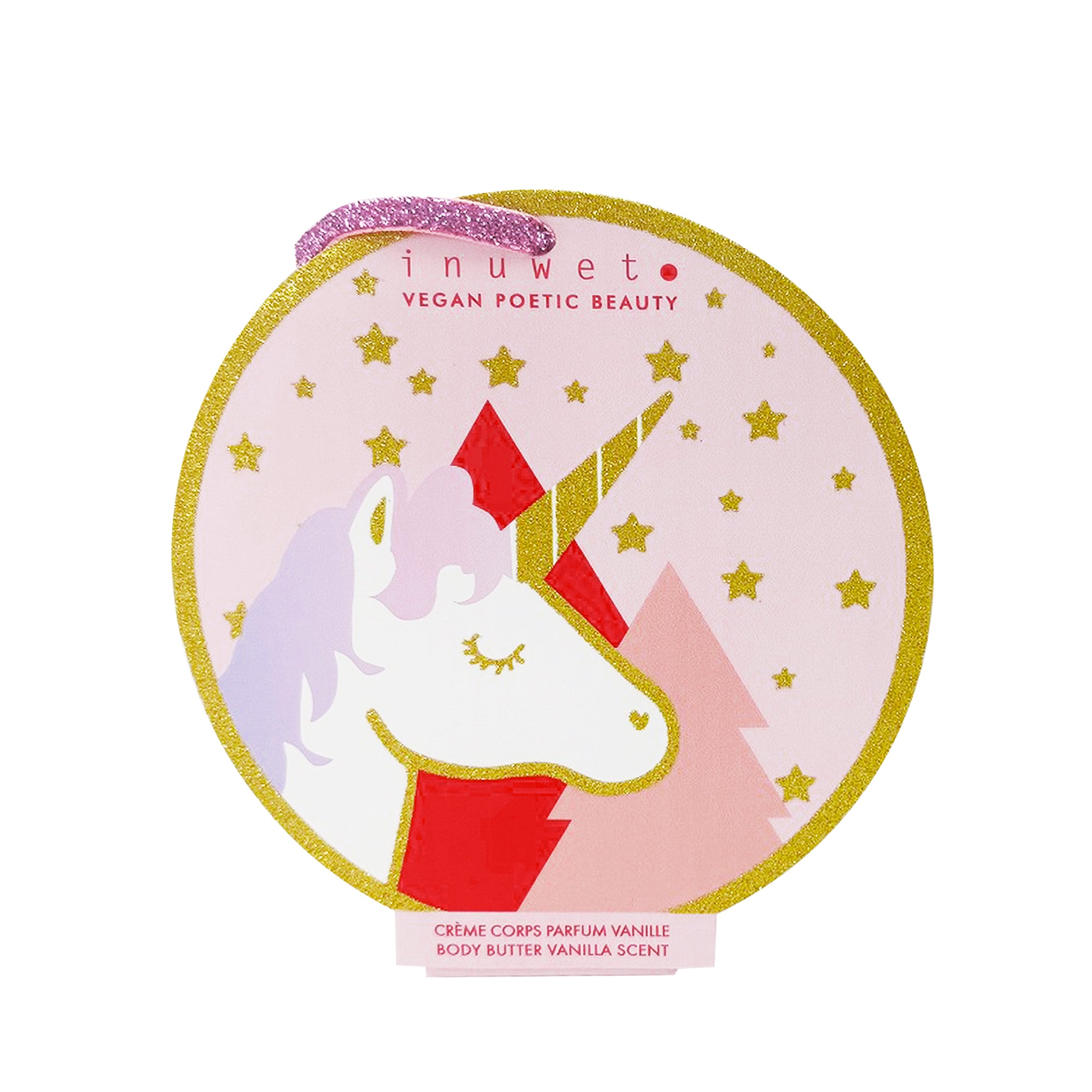 Santa Boule de Noël Licorne - Baume corps vanille 60ml