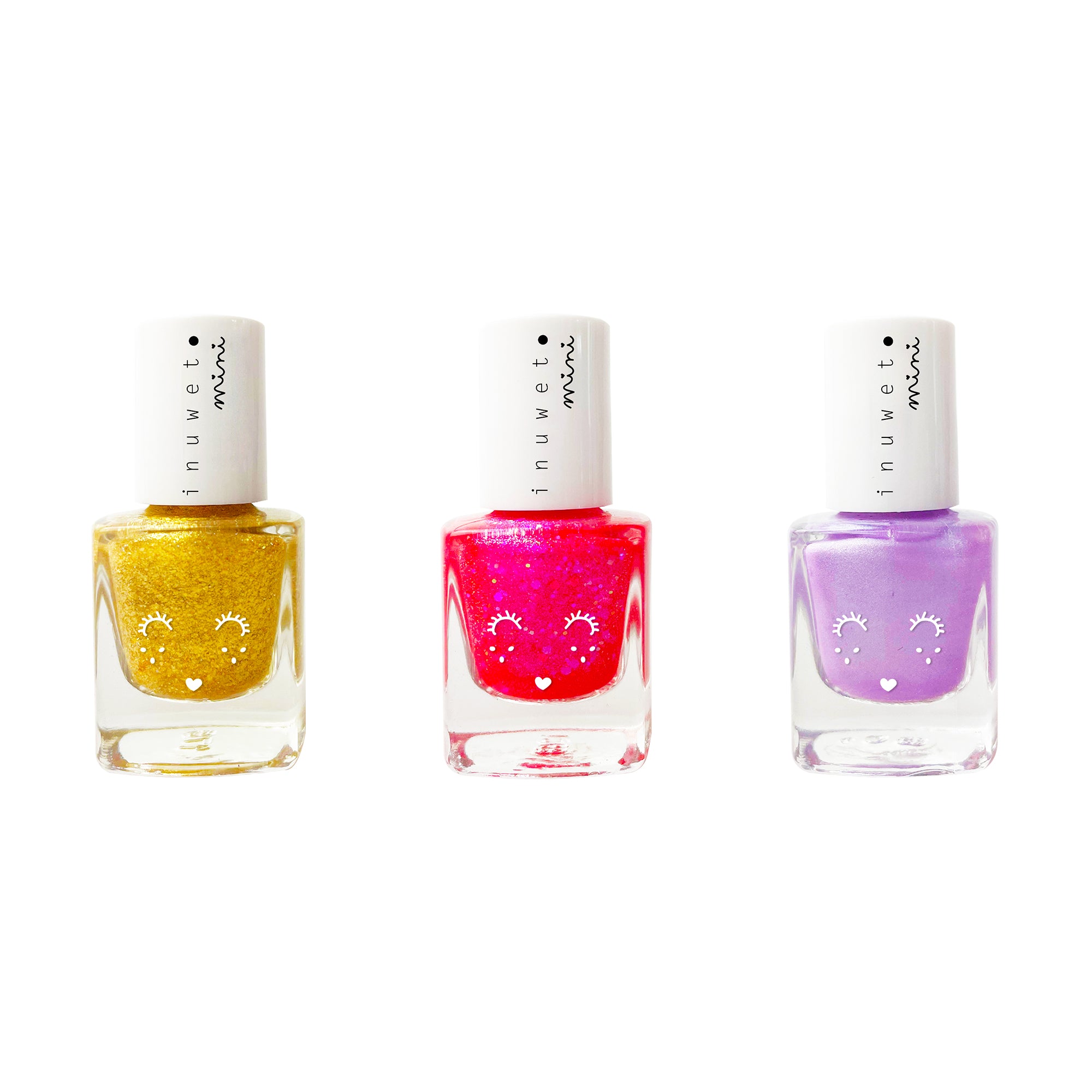Coffret trio vernis à l'eau - Papaye, Fraise et Myrtille
