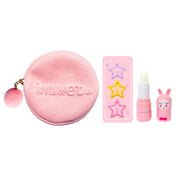Trousse Mini Pompon baume à lèvres et accessoires